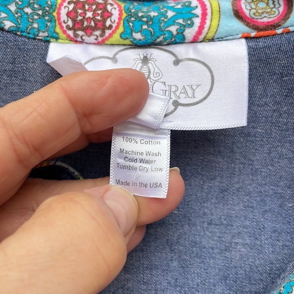 CASEY GRAY denim dress, size medium. 3/4 sleeves can be rolled up. 😍 - Picture 11 of 16